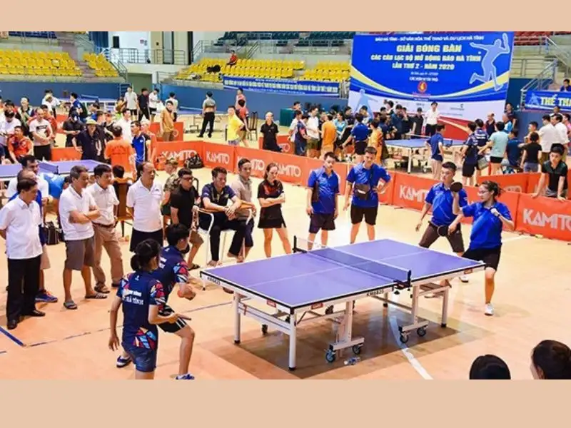Kích thước sân bóng bàn tiêu chuẩn thi đấu địa phương