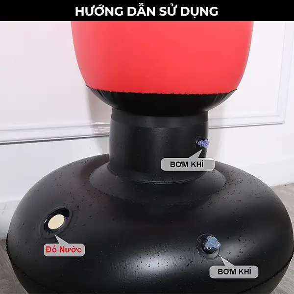 Hướng dẫn sử dụng trụ hơi đấm bốc tự cân bằng