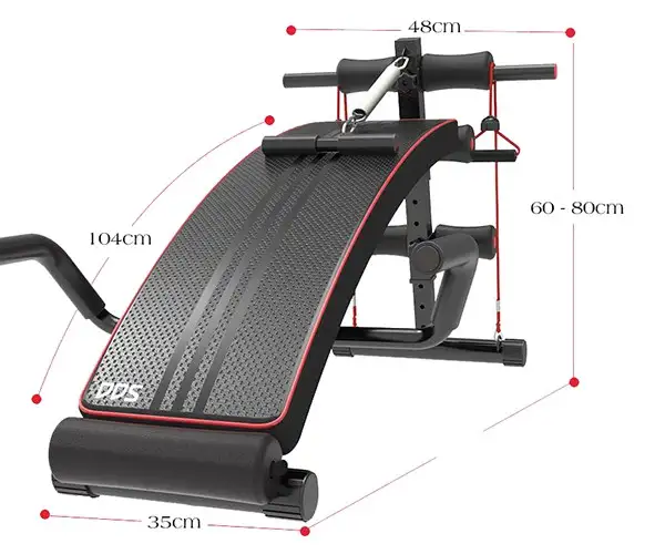 Kích thước ghế tập bụng đa năng DDS-10