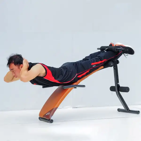 Bài tập lưng cùng ghế cong tập bụng ben 2 - 601002