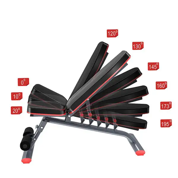 Ghế tập Gym đa năng-201 có thể thay đổi được độ dốc phù hợp với nhiều bài tập
