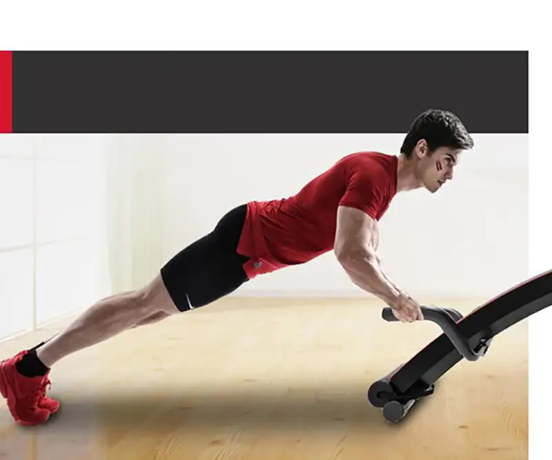 Bài tập hít đất với ghế tập bụng