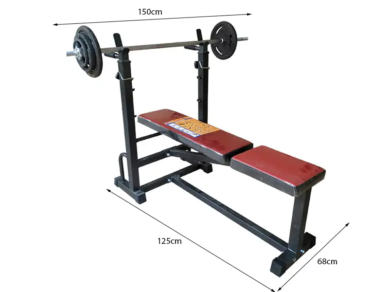 Kích thước ghế tập tạ tiêu chuẩn