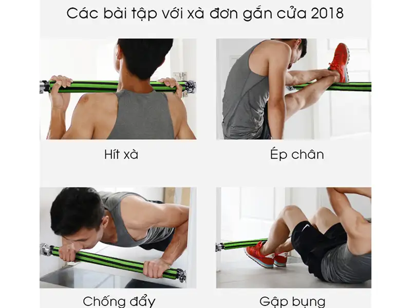 Xà đơn treo tường 2018 7 Bài tập với xà đơn treo tường 2018