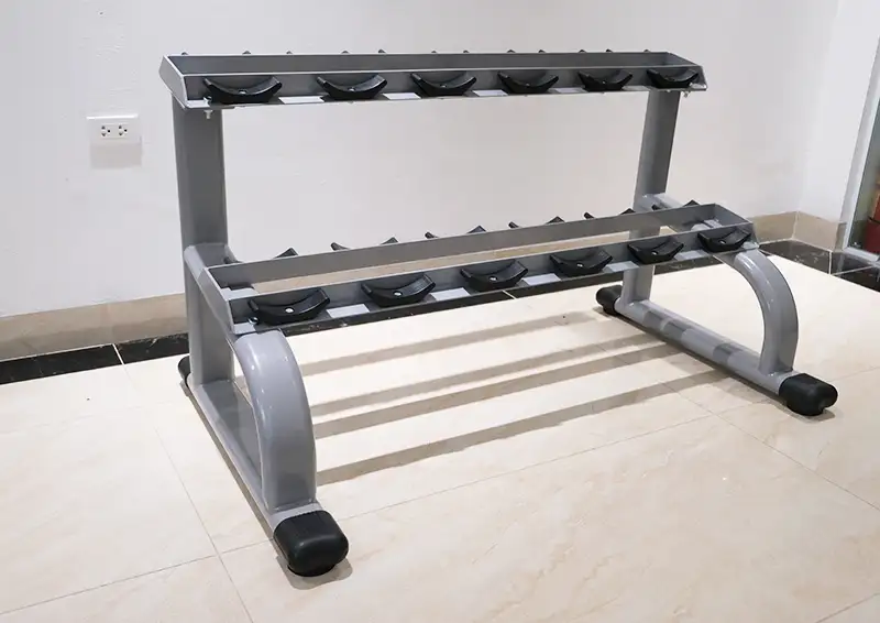 Giá để tạ 2 tầng (loại 6 cặp) HQ-06 7 Giá để tạ thiết kế 2 tầng thông minh