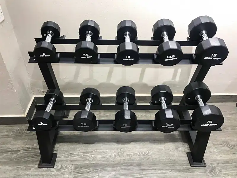 Giá để tạ tay 2 tầng 5 cặp JD8610 5 Giá để tạ tay 2 tầng 5 cặp JD8610