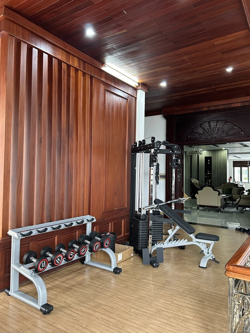 Giá để tạ 2 tầng (loại 6 cặp) HQ-06 12 giá để tạ hq06