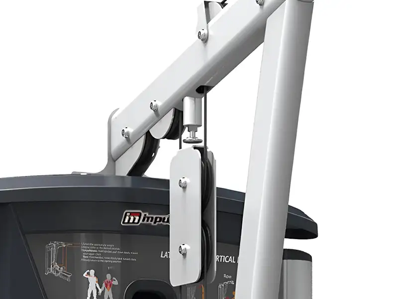 Máy tập cơ lưng xô Impulse IT9522 (Lat Pulldown/Vertical Row) 13 Dây cáp tự bôi trơn hiện đại