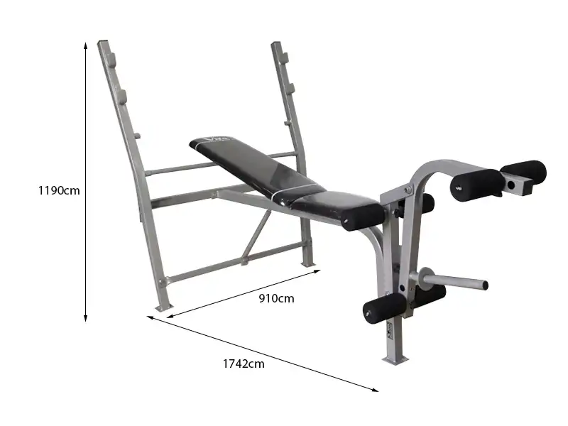 Kích thước ghế tập tạ đơn Ben 601401