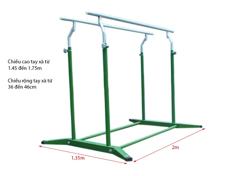 Xà kép trong nhà Đức Long 2 Kích thước xà kép trong nhà Đức Long
