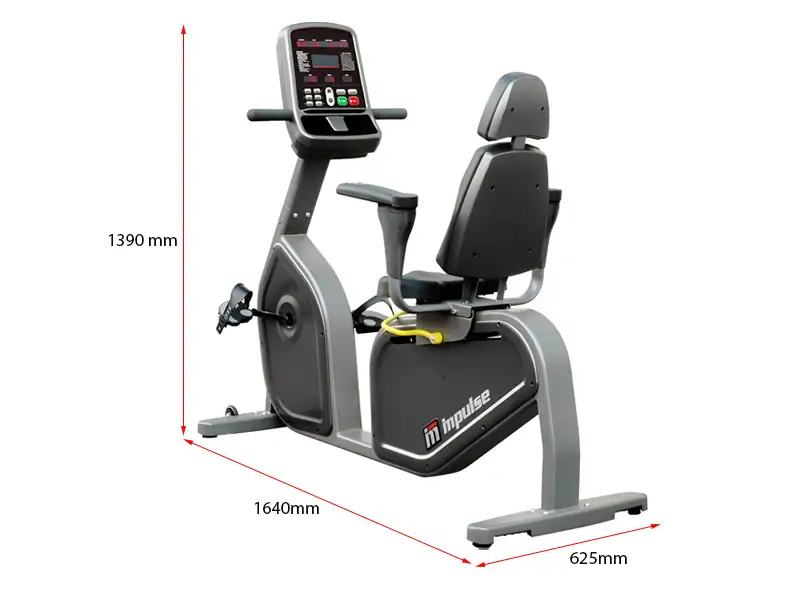 Xe đạp tập thể dục Impulse PR300 6 Kích thước xe đạp tập thể dục Impulse PR300