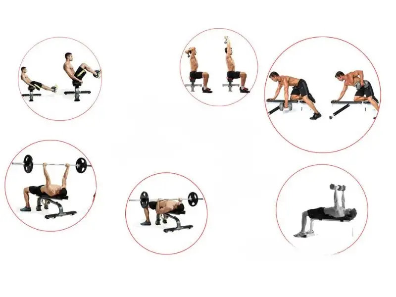 Bài tập tay với ghế vớt tạ