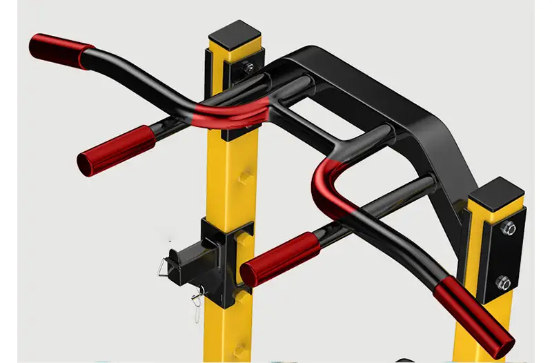 Xà đơn xà kép đa năng MK 680 6 Bộ phận tập xà đơn làm từ thép tròn chắc chắn