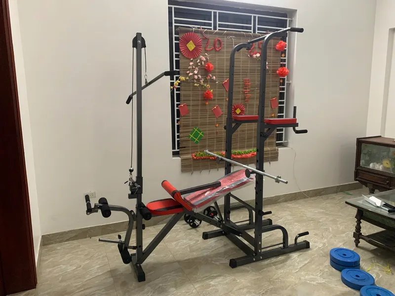 ghế tập tạ đa năng hỗ trợ các bài tập cơ bản