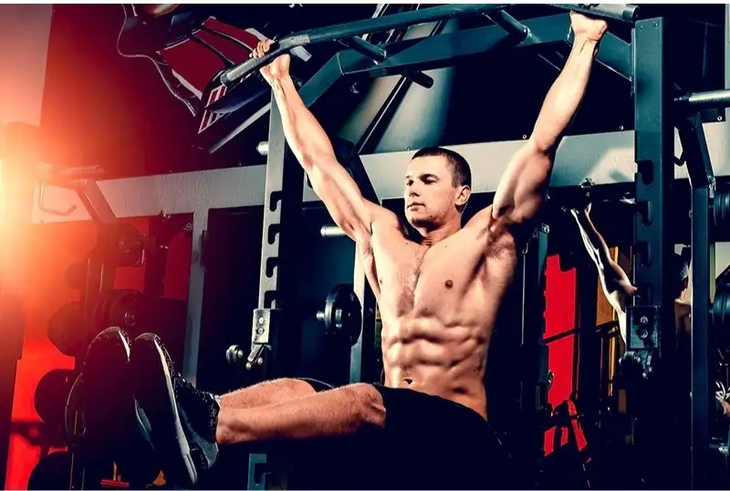 bài tập cơ bụng với xà đơn