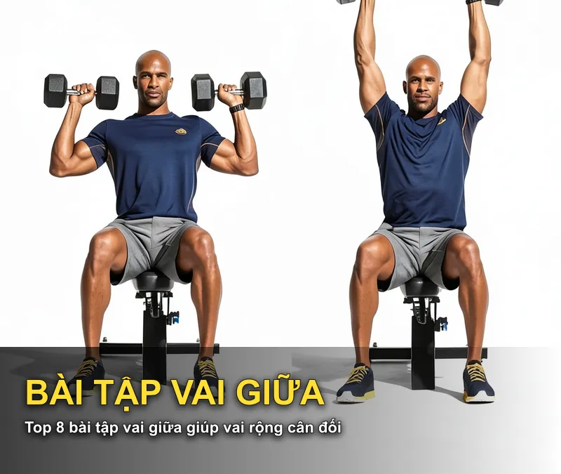 Top 8 bài tập vai giữa giúp vai rộng cân đối